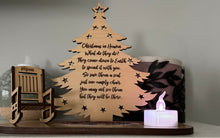 Load image into Gallery viewer, Christmas Tree Candle Memorial Display