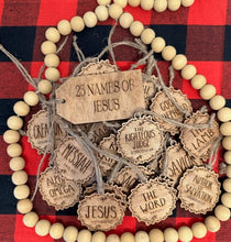 Load image into Gallery viewer, 25 Names of Jesus Advent Ornament Set