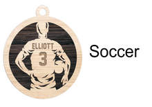 Load image into Gallery viewer, LCS Art Operation Christmas Soccer Ornament