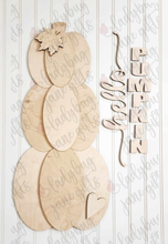 Load image into Gallery viewer, Hello Pumpkin Porch Leaner - DIY Bare Wood Blanks