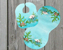 Load image into Gallery viewer, Baby Sealife Gift for Girl or Boy - Bib, Burp or Set Sealife