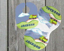Load image into Gallery viewer, Baby Truck Gift for Girl or Boy - Bib, Burp or Set Baby Truck