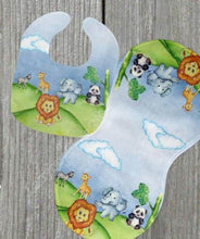 Load image into Gallery viewer, Baby Zoo Animal Gift for Girl or Boy - Bib, Burp or Set Zoo Animal