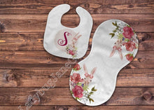 Load image into Gallery viewer, Baby Bunny Rose Gift for Girl or Boy - Bib, Burp or Set Baby Bunny Rose