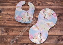 Load image into Gallery viewer, Baby Unicorn Gift for Girl or Boy - Bib, Burp or Set Baby Unicorn