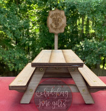 Load image into Gallery viewer, Squirrel Picnic Table - TOO CUTE!!!!