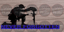 Load image into Gallery viewer, Fallen Soldier Distressed Flag Wooden Sign