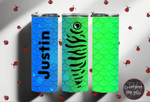 Load image into Gallery viewer, Neon Fishing Lure Personalized Stainless Steel Tumbler