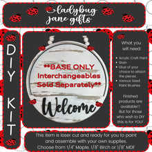 Load image into Gallery viewer, Interchangeable 10.5 inch round sign - DIY Bare Wood Blanks