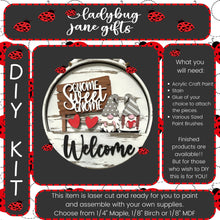 Load image into Gallery viewer, Gnome Sweet Gnome Valentine Interchangeable for 10.5 inch round sign or bread board - DIY Bare Wood Blanks