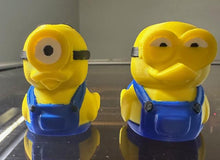 Load image into Gallery viewer, Mini Yellow Character Cruising Ducks 3D Printed Cruise Ducks Inspired by Banana-Loving Friends 2 Inch Ducks for Hiding on Cruises