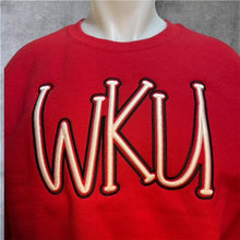 Load image into Gallery viewer, WKU Puff Embroidery Sweatshirt | Custom Hooded Sweatshirt | Game Day Spirit Wear | School Team Hoodie