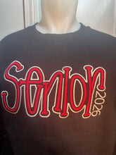 Load image into Gallery viewer, Senior 2026 Puff Embroidery Sweatshirt | Custom Hooded Sweatshirt | Game Day Spirit Wear | School Team Hoodie