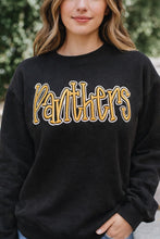 Load image into Gallery viewer, Panthers Puff Embroidery Sweatshirt | Custom Hooded Sweatshirt | Game Day Spirit Wear | School Team Hoodie