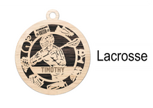 Load image into Gallery viewer, LGHS Operation Christmas Lacrosse Ornament