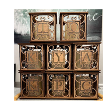 Load image into Gallery viewer, Monogram Lantern with Battery Operated Candle