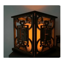 Load image into Gallery viewer, Monogram Lantern with Battery Operated Candle