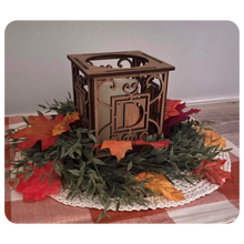 Load image into Gallery viewer, Monogram Lantern with Battery Operated Candle
