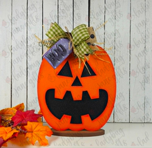 Load image into Gallery viewer, Light Up Pumpkin - DIY Bare Wood Blank