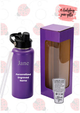 Load image into Gallery viewer, 32oz Personalized Hydro Water Bottle