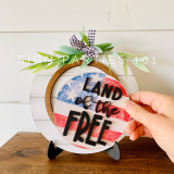 Load image into Gallery viewer, Shiplap Circle Frame Base for interchangeable designs