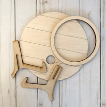Load image into Gallery viewer, Shiplap Circle Frame Base for interchangeable designs