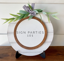 Load image into Gallery viewer, Shiplap Circle Frame Base for interchangeable designs