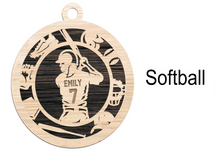 Load image into Gallery viewer, LCS Art Operation Christmas Softball Ornament