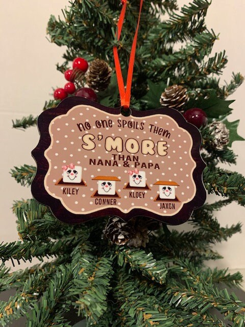 No one spoils them s'more ornament