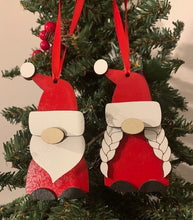 Load image into Gallery viewer, Adorable Gnome Ornaments Girl Gnome Boy Gnome Santa Gnome