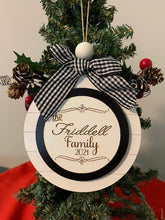 Load image into Gallery viewer, Shiplap Family Name Ornament