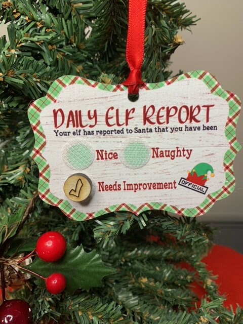 Daily Elf Report Ornament