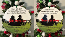 Load image into Gallery viewer, Memorial Keepsake Fishing Ornament bucket list