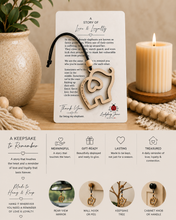 Load image into Gallery viewer, Elephant Friendship Sisterhood Tribe Circle ornament
