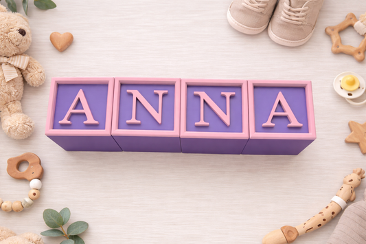 Baby Block Name Decor