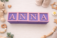 Load image into Gallery viewer, Baby Block Name Decor
