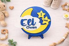 Load image into Gallery viewer, Milestone Plaque Baby Pictures Newborn Gifts Milestones Star Moon Milestone Marker

