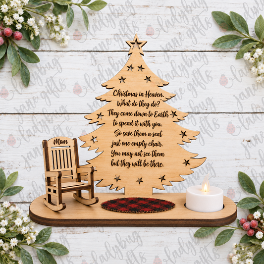 Christmas Tree Candle Memorial Display