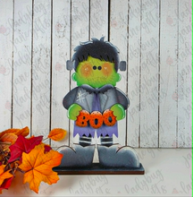 Load image into Gallery viewer, Frankenstein “Frankie” Shelf Sitter - DIY Bare Wood Blank
