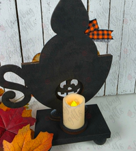 Load image into Gallery viewer, Ghost Tea Cup Votive - DIY Bare Wood Blank
