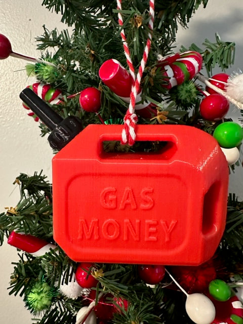 Super Cute Gas Can Money Ornament