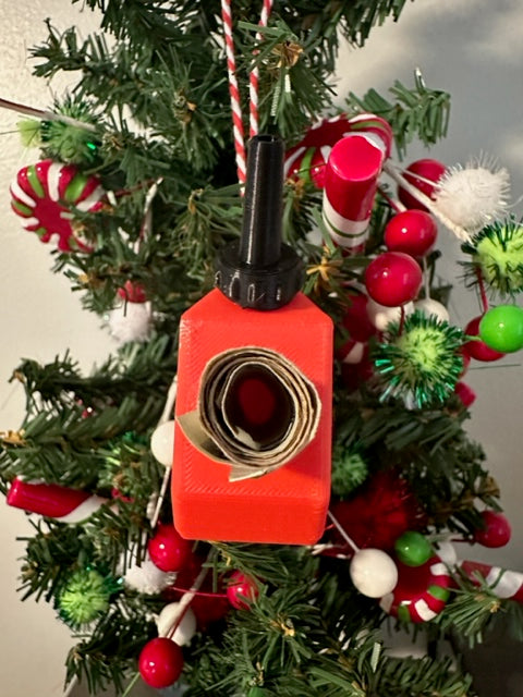 Super Cute Gas Can Money Ornament