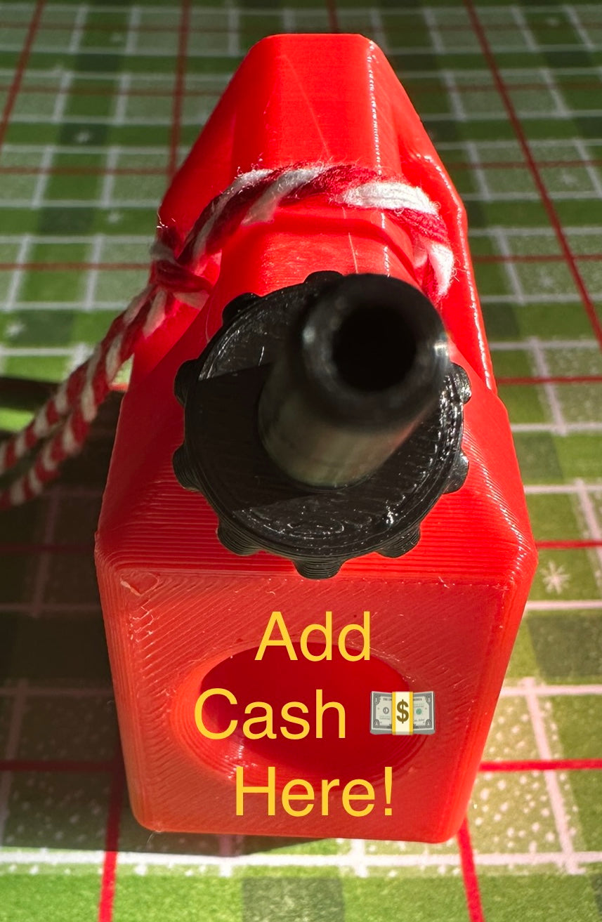 Super Cute Gas Can Money Ornament