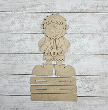 Load image into Gallery viewer, Frankenstein “Frankie” Shelf Sitter - DIY Bare Wood Blank
