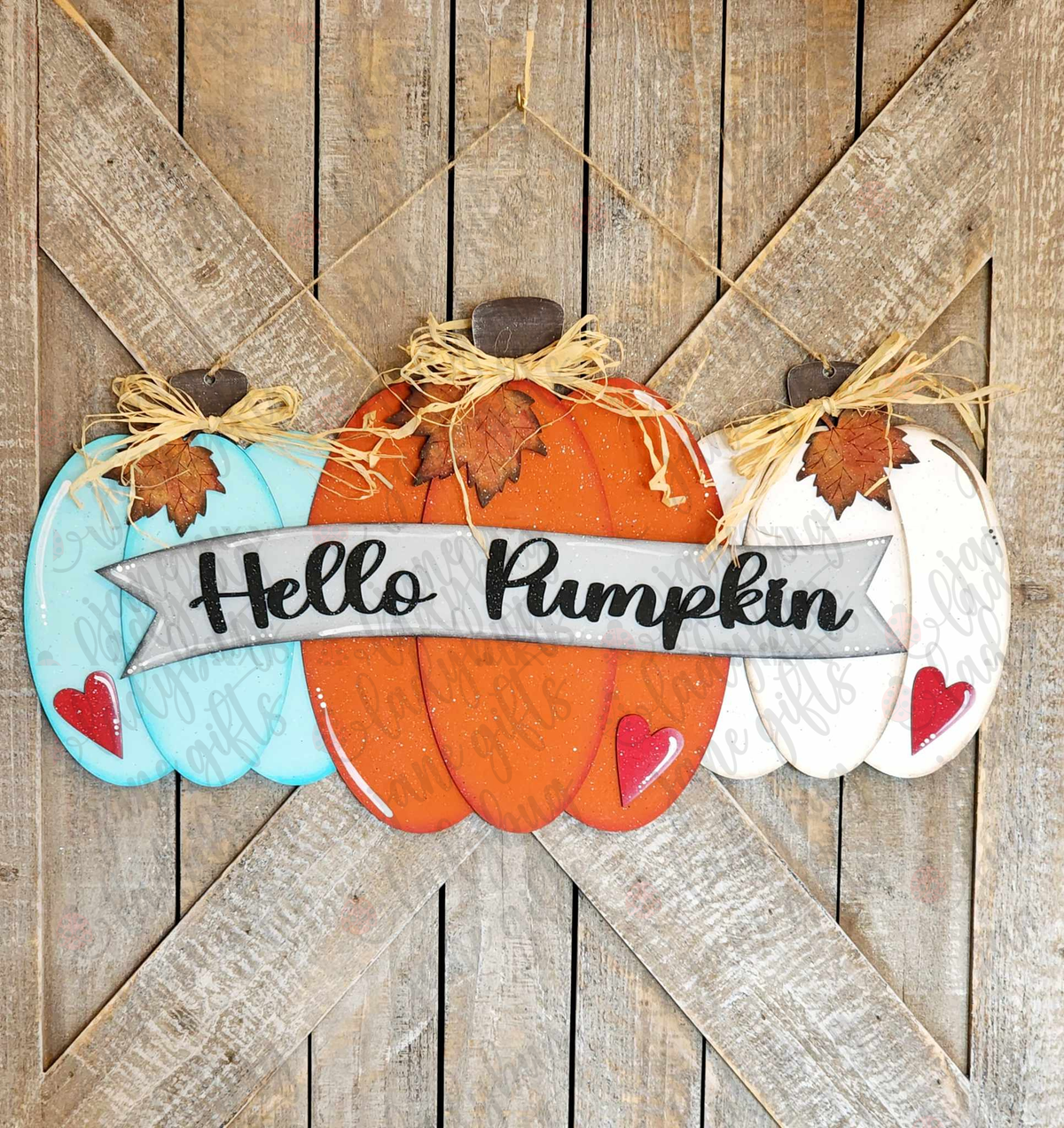 Hello Pumpkin Door Hanger - DIY Bare Wood Blank