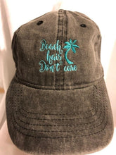 Load image into Gallery viewer, Embroidered Beach Hair Don't Care Cap
