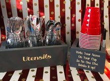 Load image into Gallery viewer, Solo cup holder with marker holder and/or Utensil holder
