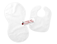 Load image into Gallery viewer, Baby Firefighter Gift for Girl or Boy  -  Bib, Burp or Set Baby Firefighter
