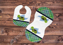 Load image into Gallery viewer, Baby Turtle Gift for Girl or Boy -  Bib, Burp or Set Baby Turtle
