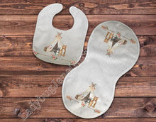 Load image into Gallery viewer, Baby Woodland Gift for Girl or Boy  -  Bib, Burp or Set Woodland
